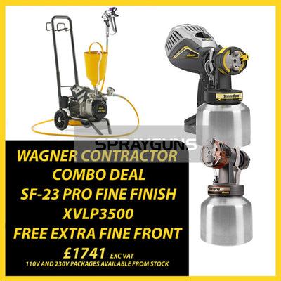 Wagner SF23 Pro Fine Finish + FC3500 110v Airless Sprayers Bundle
