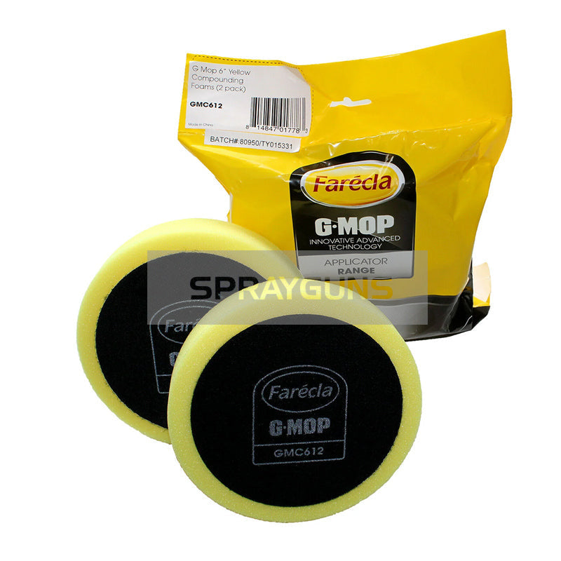 Farecla G-MOP 150MM Yellow Foams - 2 Pack