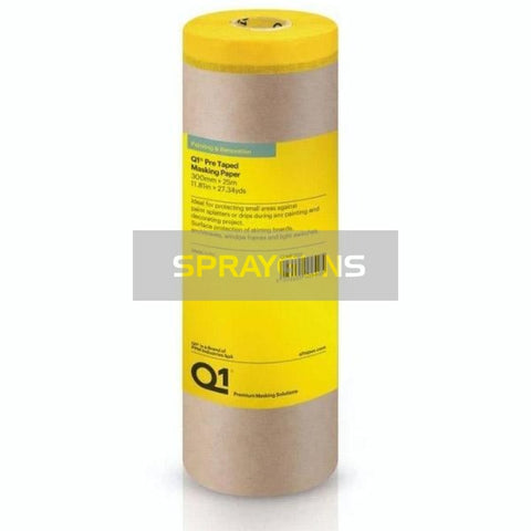 Q1 Q Tapes Pre Taped Masking Paper Roll