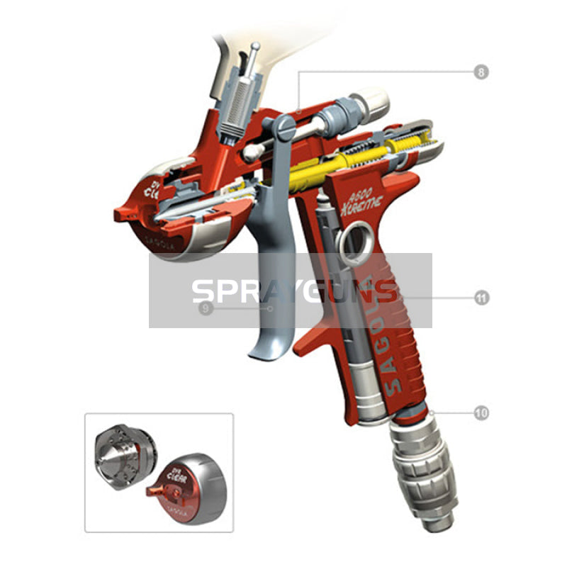 Sagola 4600 Xtreme Gravity Spray Gun