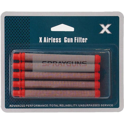 X Type Airless Pencil Filter Red 5 Pack Push In Design