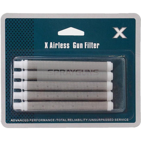 X Type Airless Pencil Filter White 5 Pack Push In Design
