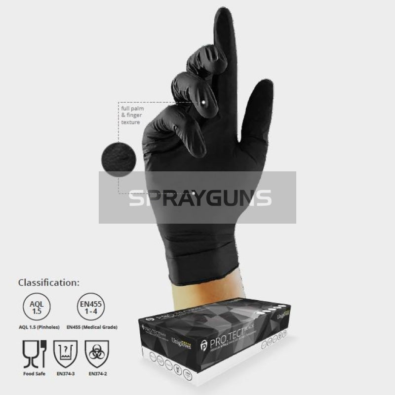 Unigloves Protect Ga0044 Nitrile Gloves Powder Free Large - Box 100